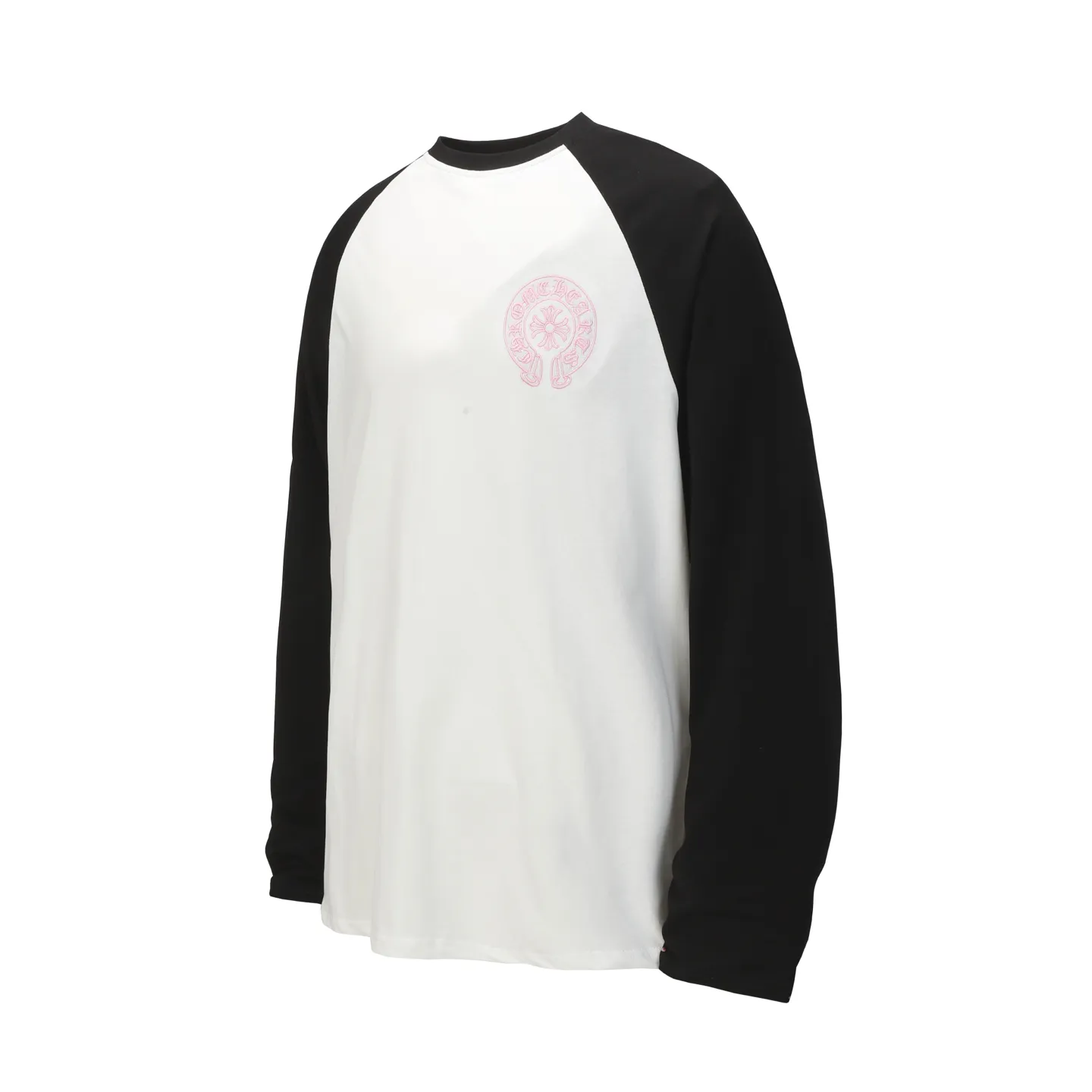 P170 Cross-border quantity model, please do not place an order if you are pursuing quality -Chrome Hearts/Chrome Hearts Xiaohongshu popular Sanskrit horseshoe stitching embroidered long-sleeved T-shirt -High weight, high density and high quality, soft, delicate and skin-friendly wool, soft and silky to the touch, excellent warmth and skin-friendly properties -Customized weaving and dyeing, no color difference, no matter the fabric or workmanship details, beat the ordinary version on the market -Colour: black with white, black with pink -Size: S M L XL